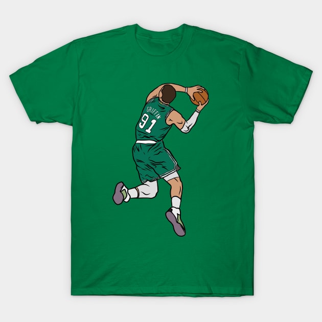 Blake Griffin Boston Dunk T-Shirt by rattraptees